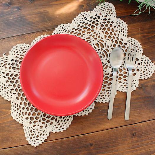 REDマットプレート(洋食器 お皿 プレート 大皿 パスタプレート パスタ サラダプレート サラダ カフェ カフェ風 カフェ食器 業務用 業務用食器 アウトレッ...