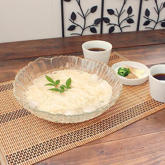 ガラスそうめん盛鉢(※アウトレット商品の為、ガタ付きます。 洋食器 ガラス 大鉢 大皿 麺鉢 そうめん鉢 ボウル 盛鉢 業務用 業務用食器 アウトレット 訳あり...
