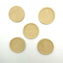 【皿の内径25mm 6個セット】木製ミール皿 白木 ナチュラル ウッド レジン つまみ細工にも