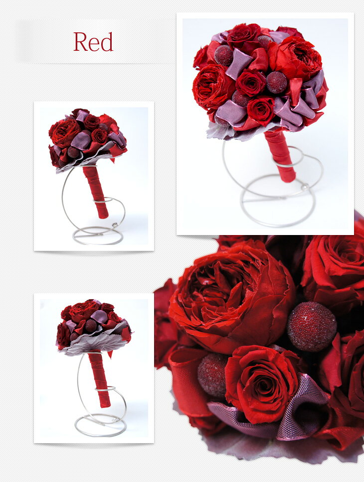 プロポーズブーケ 選べる7色プリザードフラワー　プリザーブドフラワー プリザーブド フラワー ウェディング ブーケ 薔薇 還暦　あす楽 ブライダル 結婚祝い 誕生日 記念日 結婚 プレゼント 【楽ギフ_メッセ入力】 【楽ギフ_名入れ】SALE セール【RCP】格安通販　バレンタイン　人気　ランキング
