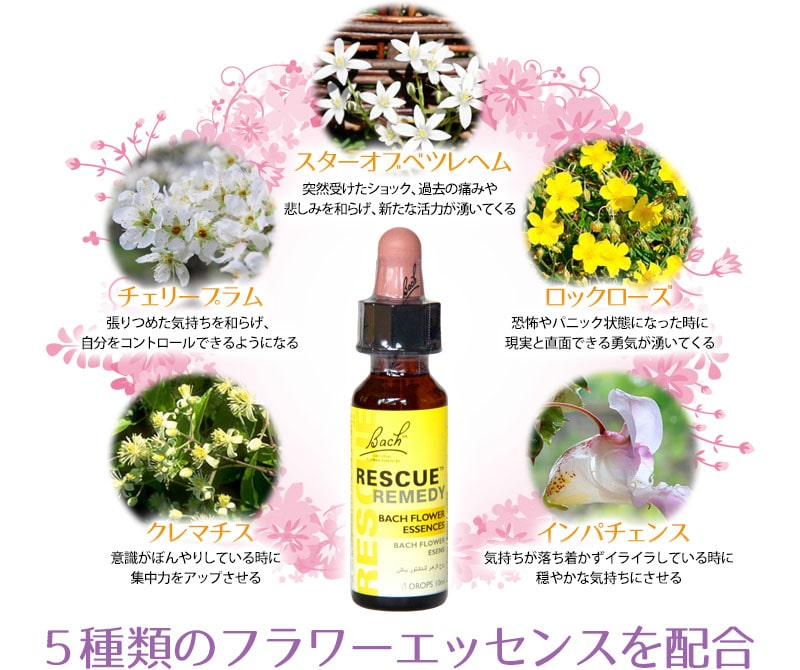 フラワーエッセンス レスキューレメディ グリセリンベース(10ml)正規輸入品 バッチフラワーレメディ【メール便対象】[バッチ/フラワー/レメディ/フィトセラピー/正規品/フラワーレメディ]