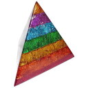 チャクラの三角錐オブジェ 《ボヘミアンオルゴナイト》 15.5×13.5cm【オルゴナイト/電磁波対策/パワースポット】