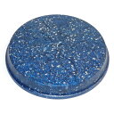 ボヘミアンオルゴナイト ブルーのコースター《オルゴナイト》 12.5×1.5cm