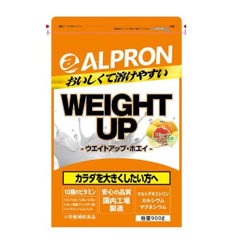 ALPRON ウエイトアップ　 フルーツミックス 900g 2個セット 送料無料/アルプロン ドリンク プロテイン 美容 健康 ヘルシー