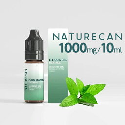 ネイチャーカン CBDリキッド NATURECAN - メンソール 10mlボトル - CBD 1000mg 送料無料/ブロードスペクトラムCBD THCフリー ニコチン0%