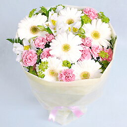 フラワーファーム 花束 アイスクリーム・バニラ・花束 お花 白 ホワイト プレゼント 贈り物 ギフト