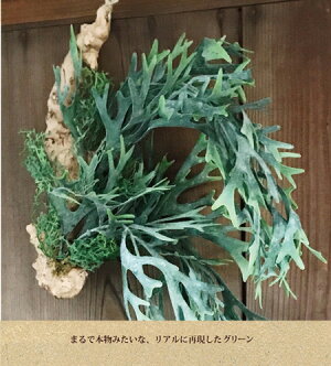 『フェイクビカクシダ着生ブルー』【造花】【多肉植物】【人工観葉】【送料無料】フェイク寄せ植え★ギフト★観葉植物【楽ギフ_包装】誕生日/引越/祝い/新築祝い【あす楽_日曜営業】寄せ植え/インテリア/フェイク多肉植物/FKTK/