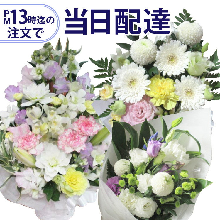 お悔やみ お供え 葬儀 法事 仏事 命日 きょう花特急便13時迄の注文で本日お届け お供えの花　お急ぎ便 当日お届け【生花】【全国ネットワーク又はイーフローラでお届け】 即日配達　当日配達　花キュー 喪中見舞 ペットのお供え 枕花 アレンジ 花束 フラワー