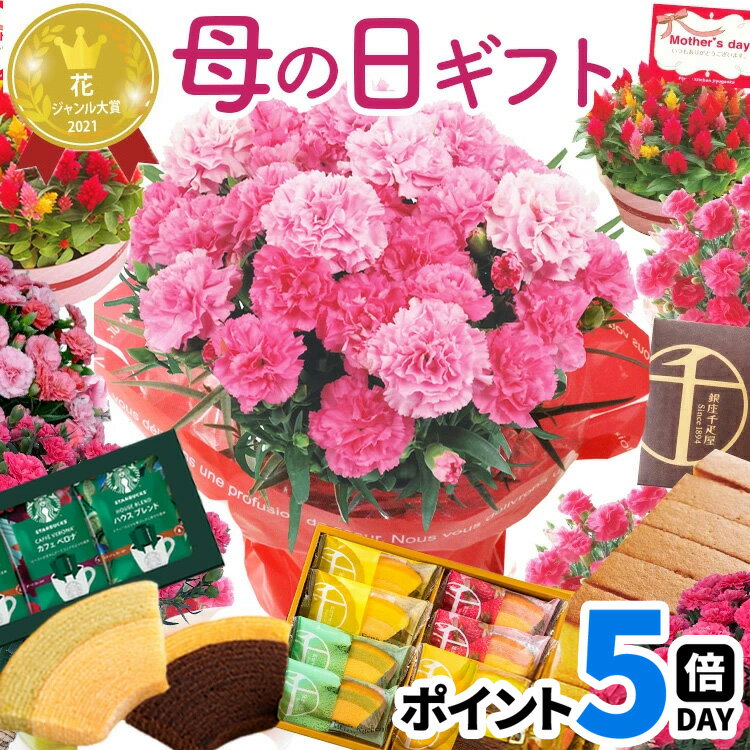 ＼11日に値上がりします／ 早割 母の日 カーネーション プレゼント 花 選べる花鉢 花とスイーツ  ...
