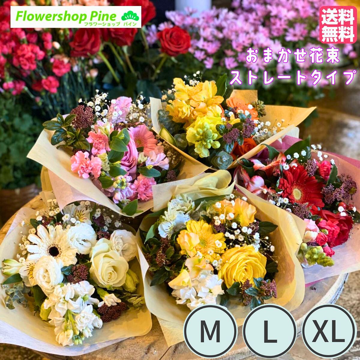 おまかせ 花束 M/L/XL カーネーション プレゼント ギフト 内祝い 出産祝い 送料無料 花 誕生日プレゼント プチギフト かわいい ピンク おしゃれ 父の日