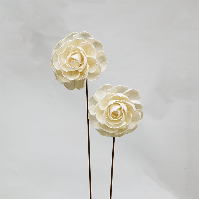 【ハンドメイドフラワー】ソラフラワー ステムタイプ 7（2本） 花径：約10〜12cm 約L65cm ROSE B NC