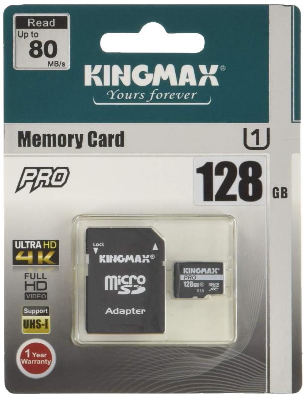 KINGMAX microSDXCJ[h 128GB Class10 UHS-I Ή SDϊA_v^[t X}z J ^ubg PC p\R hCuR[_[ KM128GMCSDUHSP1A-1 (128GB)