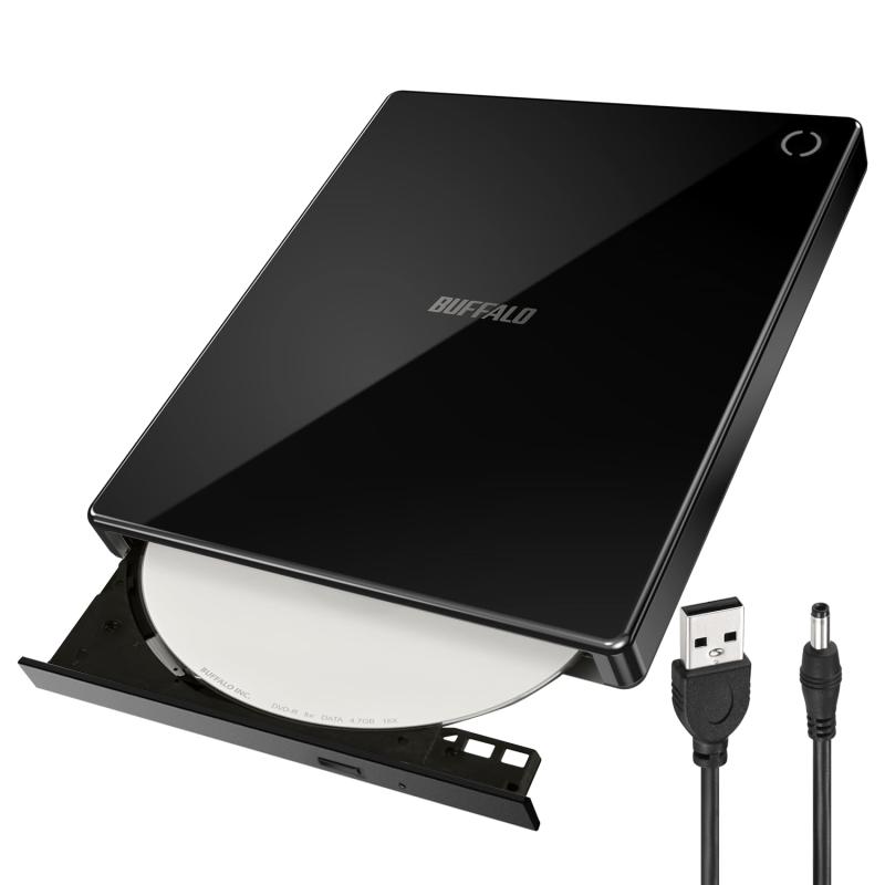 バッファロー ラクレコ iPhone スマホ DVD 再生 CD 取り込み CDレコーダー 語学 学習 プレーヤー DVDプレーヤー パソコン不要 Wi-Fiモデル 【 iOS ・ Android/iPad/Fireタブレット 対応 】