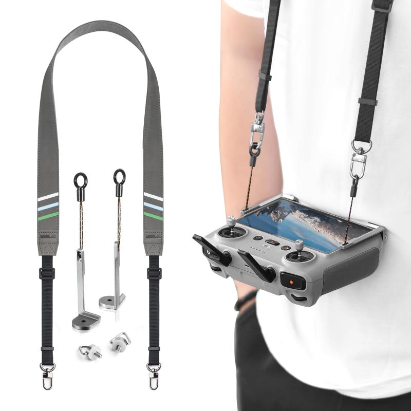 樂天商城 - STARTRC DJI向けRC 2ストラップ 送信機ストラップ Mini 3/Air 3S/Neo/Mini 4 proバランスストラップ ドローンリモコンネックストラップ アップグレードレザー 調整可能 落下防止(DJI対応RC 2/RC/RC PRO