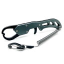 TOTOMOKA(トトモカ) フィッシュグリップ 魚掴み器 フィッシュキャッチャー 超軽量 アルミ製 ロープ付き (グレー)