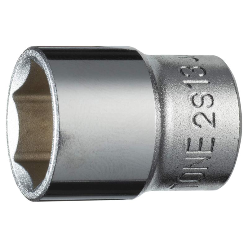 Rakuten - トネ(TONE) ソケット(6角) 2S-13 差込角6.35mm(1/4") 二面幅13mm