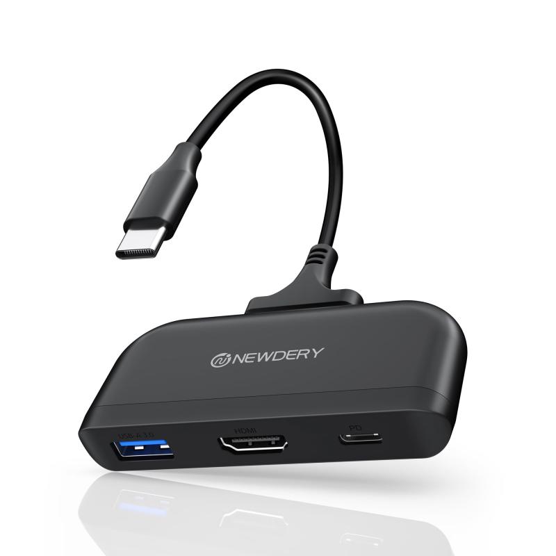 NEWDERY Switch 2用 ドック【3in1多機能】スイッチ 2用 ドック HDMI 4K@60Hz テレビ接続出力 直接にTV出力 多機能ドッキングステーション USB 3.0 転送速度5Gbps PD3.0 最大100W 急速充電 Switc
