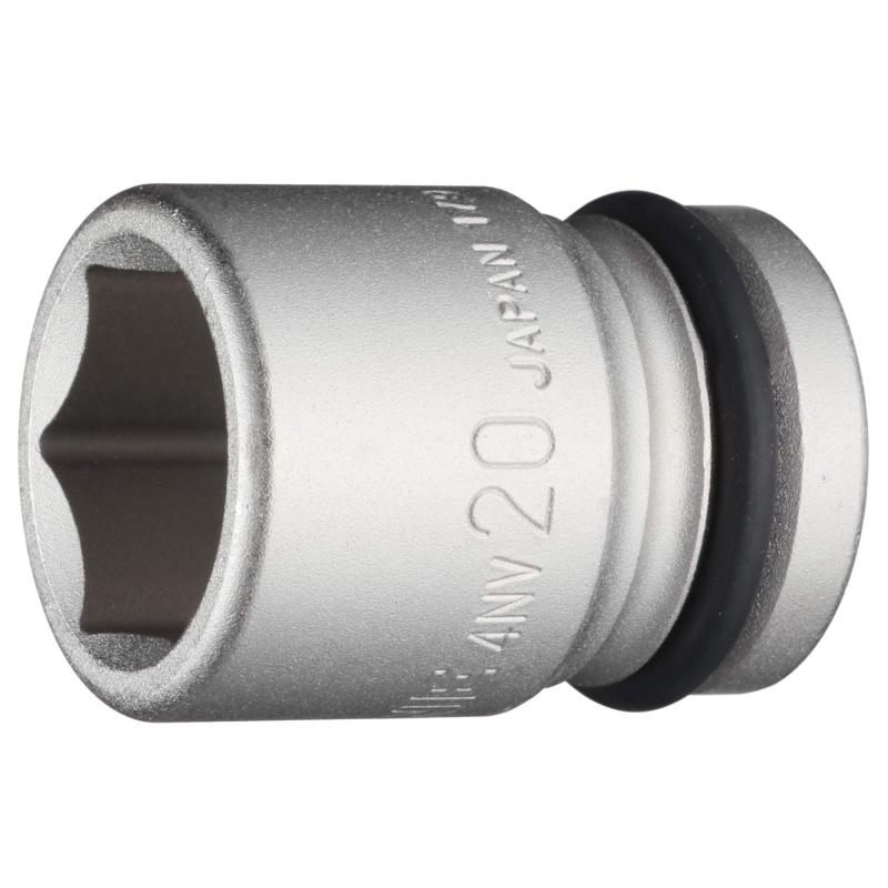 Rakuten - トネ(TONE) インパクト用ソケット HP4NV-20 差込角12.7mm(1/2") 二面幅20mm