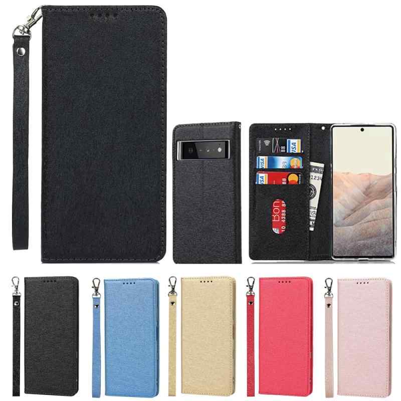 for Google Pixel 6 ケース 手帳 財布型 for Google Pixel6 ケースカバー 手帳型ストラップ付き PU皮革 明るい色 内蔵マグネット 携帯カバーカードポケット ブラック【機能性(1)】：for Google...