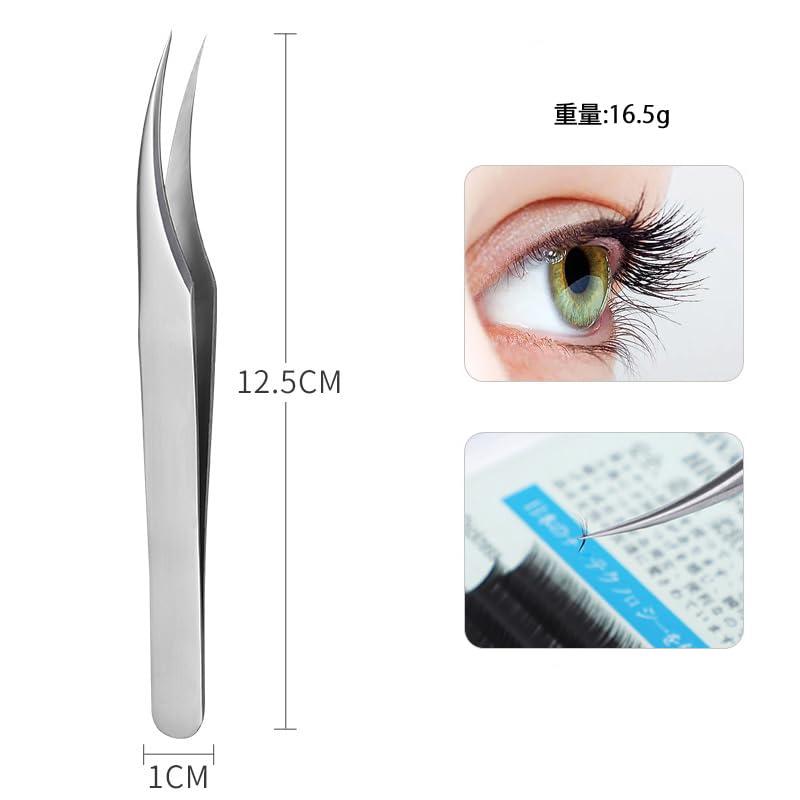 Bodermincer ピンセット 精密 ピンセット まつ毛 ネイル ピンセット つけまつ毛 ピンセット つけま ピンセット 高耐久仕様 材質ステンレス 03 flowing-ando-10290087 NewageOfficeflowing サンプル画像2