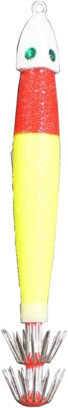 MARUSHINGYOGU(マルシン漁具) ドラゴン 鉛スッテCB 赤イエロー 25号