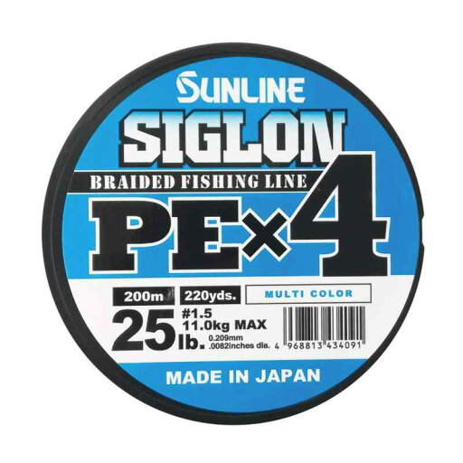 サンライン(SUNLINE) ライン シグロン PEx4 200m 5色 1.5号 25LB J サンライン(SUNLINE) ライン シグロン PEx4 200m 5色 1.5号 25LB J