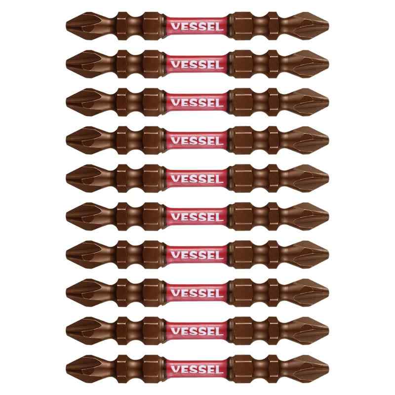 樂天商城 - ベッセル(VESSEL) サキスボ トーションビット 両頭 +2×φ4×65mm 10本組 SST10P2065F