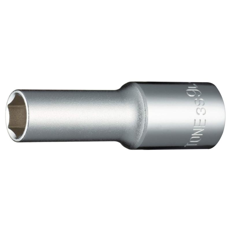 樂天商城 - トネ(TONE) ディープソケット(6角) 3S-09L 差込角9.5mm(3/8") 二面幅09mm