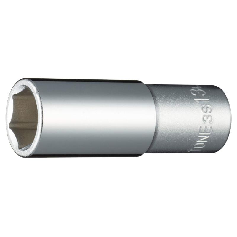 樂天商城 - トネ(TONE) ディープソケット(6角) 3S-13L 差込角9.5mm(3/8") 二面幅13mm