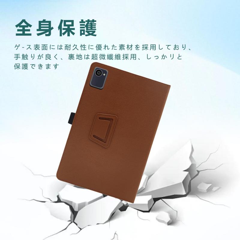 For 山善 YAMAZEN Qriom QA15-101ケース【Vaele 】10.1インチ タブレット ケース 360°全面保護 二つ折りスタンド多視角調整 ペンホルダー付き 上質PUレザー キズ防止 軽量 全面保護 山善 YAMAZEN Qriom
