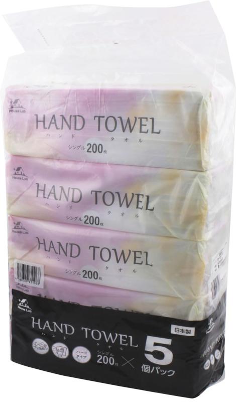 addgood(アドグッド) HouseLab ハンドタオル ハード 200枚×5P