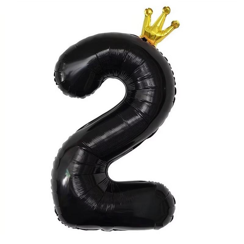 Vthoviwa 100CM バルーンアルミ2 ヘリウムクラウン風船数字バルーン2ブラック 0123456789 誕生日 カーニバル 飾り付け記念日パーティー装飾ブラック2🎁 Vthoviwa ナンバーバルーンを選ぶ理由： 華やかなビジュアル：メタリック調の輝きと高級感あふれるカラーで、昼も夜も注目を集めるラミネート効果 耐久性：強化素材を使用しているため、パーティー中ずっと問題なく楽しめます。🎁 2つのスタイルから選択可能 スタンダードナンバー と クラウンナンバー 膨張前：101 cm（40インチ）、膨張後：86 cm（34インチ）→ さらに壮大な瞬間にぴったり 多様な使用法：空気もヘリウムも対応可能。壁飾りや浮遊装飾に最適です。🎁 あらゆるイベントに最適 誕生日 結婚式 ベビーシャワー 卒業式 大みそか 写真の小道具 その他いろいろ🎁 速達便 – すぐに届き、パーティーを華やかに🎁 高級メタリック仕上げ 長持ちする耐久素材を使用。