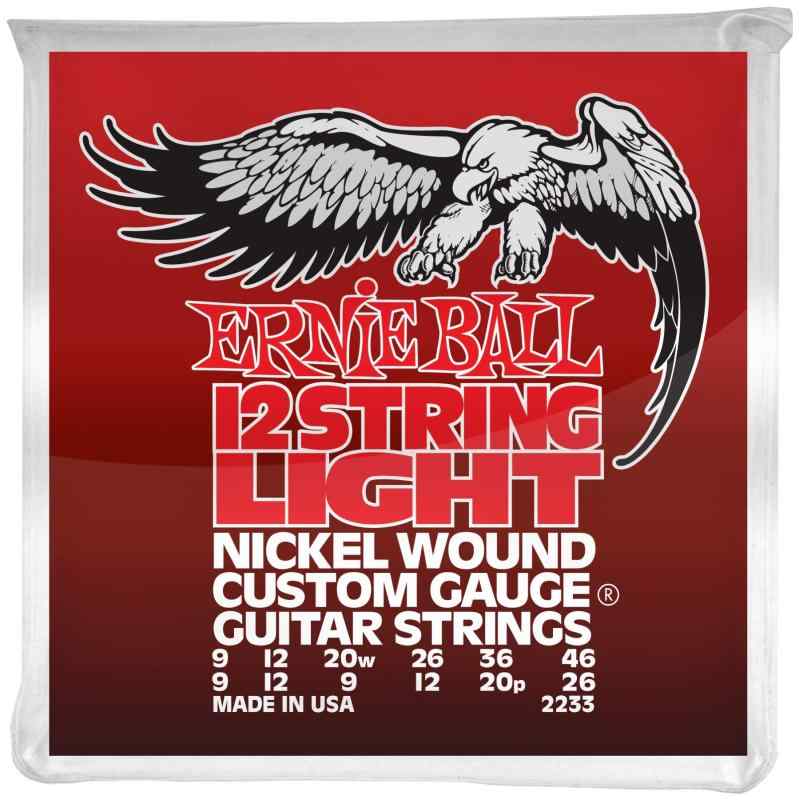  ERNIE BALL 2233 エレキギター弦 12弦 (09-46) NICKEL WOUND 12-STRING LIGHT ニッケル・ワウンド・ライト