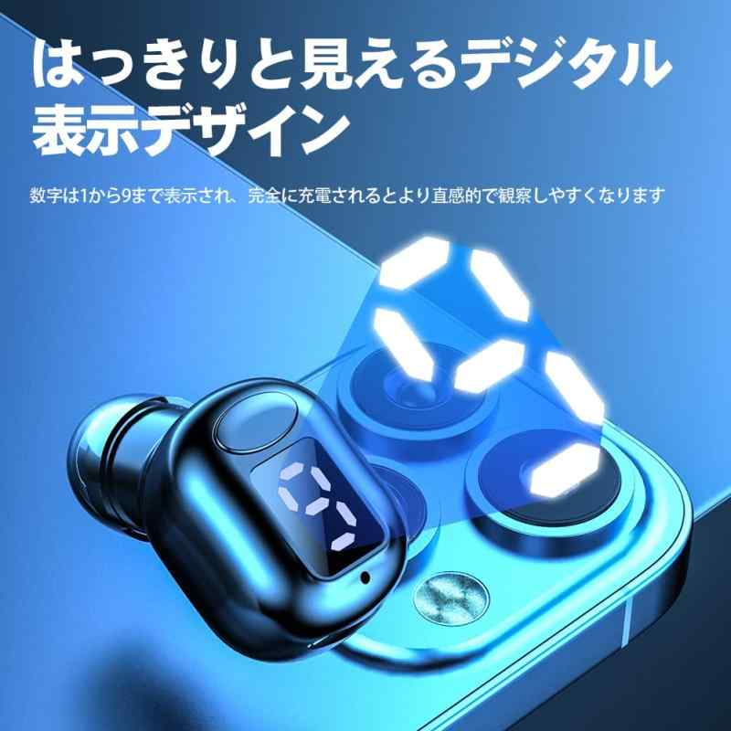 Bluetooth ヘッドセット 片耳 超小型 ワイヤレス イヤホン LED残量表示 20時間連続再生 超軽量 ワイヤレス ブルートゥースヘッドセット 通話 マイク内蔵 Siri対応 V5.0 ハンズフリー通話 超軽量 小