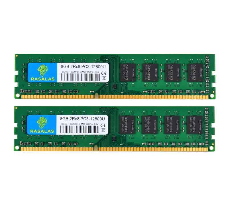 DDR3-1600 PC3-12800U 8GB×2枚 16GB UDIMM デスクトップPC用メモリ 240Pin 電圧1.5V & 1.5V 両対応