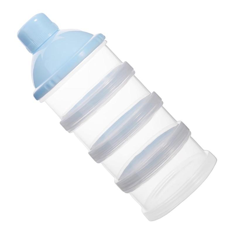 KDSSYFT ベビーミルクケース 4層式 ミルクボックス 離乳食保存容器 粉ミルク容器 スナック収納ボックス 積み重ね可能 携帯便利 持ち歩..