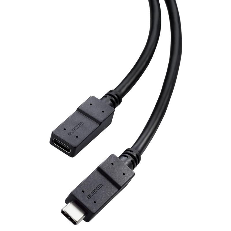 Other - エレコム USB Type C 延長ケーブル 0.5m USB3.2(Gen1) 5Gbps PD 60W対応 【ノイズから保護する2重シールドケーブル採用】 ブラック MPA-ECECC05BK