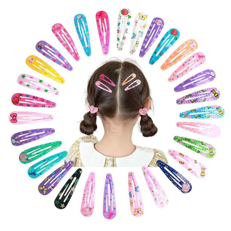 樂天商城 - ヘアピン 子供 100個セット パッチンピン スナップヘアクリップ キッズ 可愛い キャンディーカラー ヘアクリップ 髪留め 髪飾り アクセサリー 女の子 ランダム色