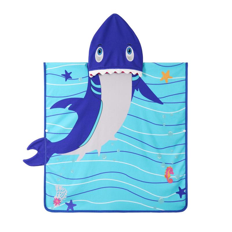 [LOLANTA] バスローブ キッズ フード付き ベビー バスタオル 100%綿 子供 タオル 水遊び プール お風呂 出産お祝い ダークグリーン 1-6歳