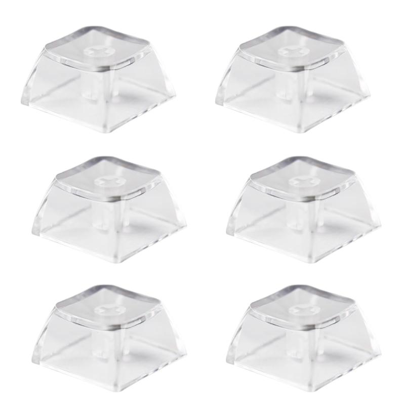 Stoooduo キーキャップ 6個セット ユニバーサル キーボードの交換アクセサリーPC素材 XDA機械的キーボード用 透明クリア