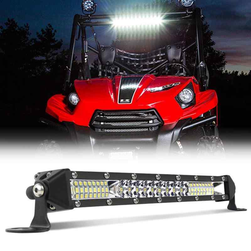 ブレイブ・ウェイ LED作業灯 30W 車用 LEDライトバー 10インチ 10000LM 12V/24V兼用 チップを26個搭載 広角狭角一体型発光 IP68防水LEDワークライト ATV/SUV/トラック用品 現場作業 汎用作業灯 車外灯 デ