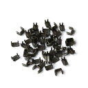 Y.K.K ファスナー用止め金具 下止めパーツ 50個入 金属/4~5号対応 イブシ F2-224(3)