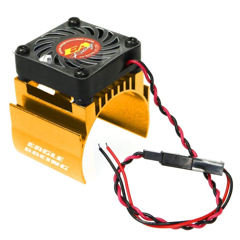 樂天商城 - イーグル模型 SP モーターラジエーター 7.2V クーリングファン付 ゴールド 2479-GO