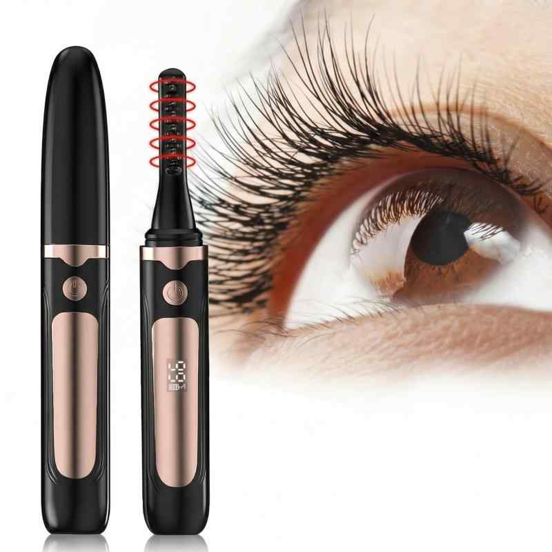 【美容師監修】DYKL ホットビューラー まつ毛カーラー 10秒急速予熱 4段階温度調整 感温シリコン まつげ 睫毛 フェイスケア まつ毛 ビューラー アイラッシュカーラー 両用 長時間キープ やけ