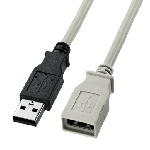 サンワサプライ(Sanwa Supply) USB延長ケーブル 5m ライトグレー KU-EN5K サンワサプライ(Sanwa Supply) USB延長ケーブル 5m ライトグレー KU-EN5K