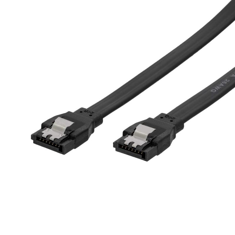 樂天商城 - オウルテック SATA3ケーブル 6Gbps対応 ラッチ付き 長期3年 ストレート – ストレートコネクター 50cm ブラック OWL-SATA3SS50-BK