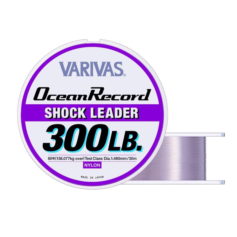 樂天商城 - モーリス VARIVAS(バリバス) リーダー バリバス オーシャンレコードショックリーダー ナイロン 30m 80号 300lb ミスティーパープル