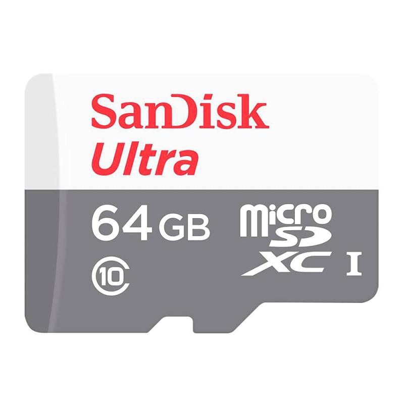 SanDisk Ultra 64GB 100MB/s UHS-I Class 10 microSDXC Card SDSQUNR-064G-GN3MN