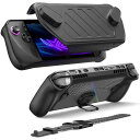 JSAUX ModCase ROG Ally X用 取り外し可能なフロントシェル、保護ケース、メタルブラケットとストラップ ASUS ROG Ally Xアクセ...