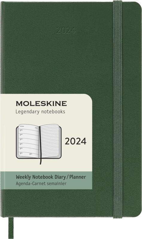 モレスキン 手帳 モレスキン(Moleskine) 手帳 2024 年 1月始まり 12カ月 ウィークリー ダイアリー ハードカバー ポケットサイズ(横9cm×縦14cm) マートルグリーン DHK1512WN2Y24